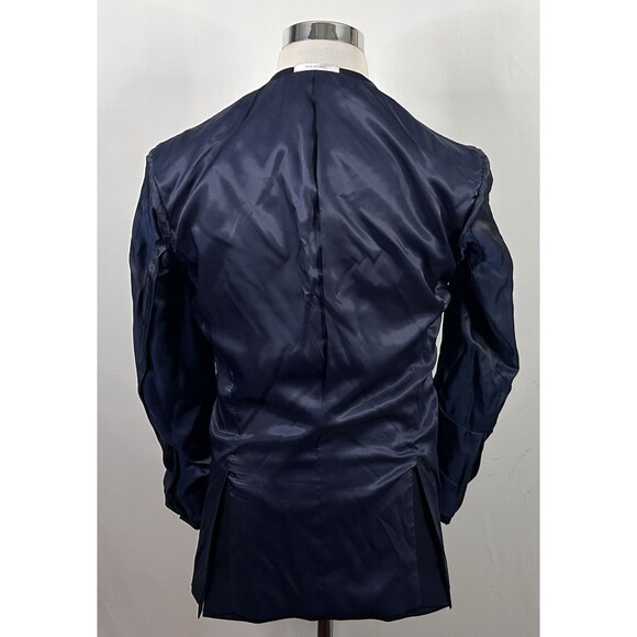 Murano 38R Slim Fit Sport Coat Wool Blend Navy Blue Two Button Double Vented - Picture 8 of 9